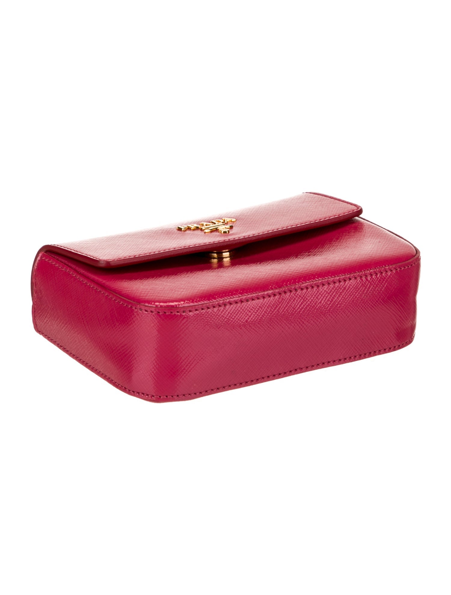 Prada Saffiano Vernice Leather Crossbody Bag