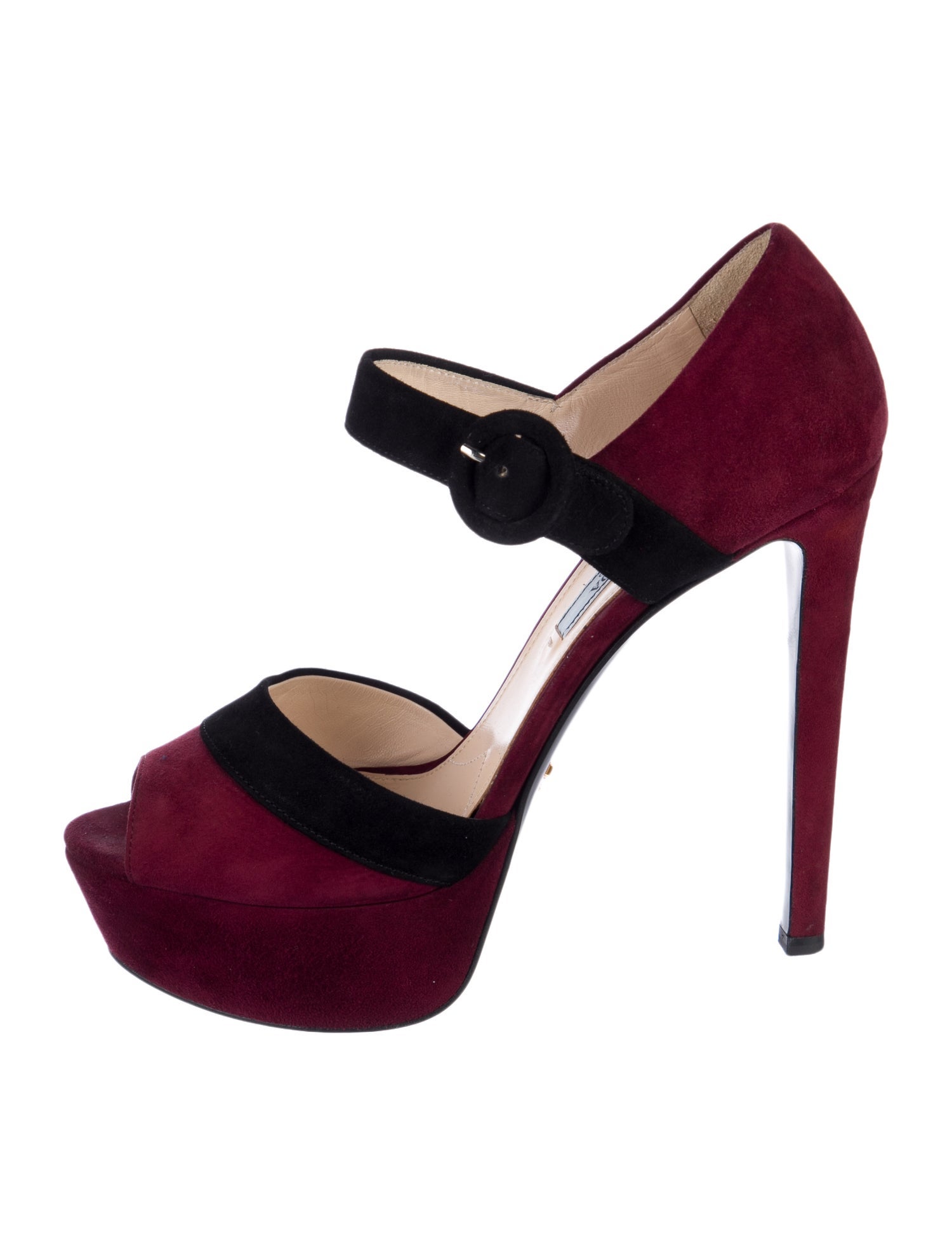 Prada Suede D'Orsay Pumps