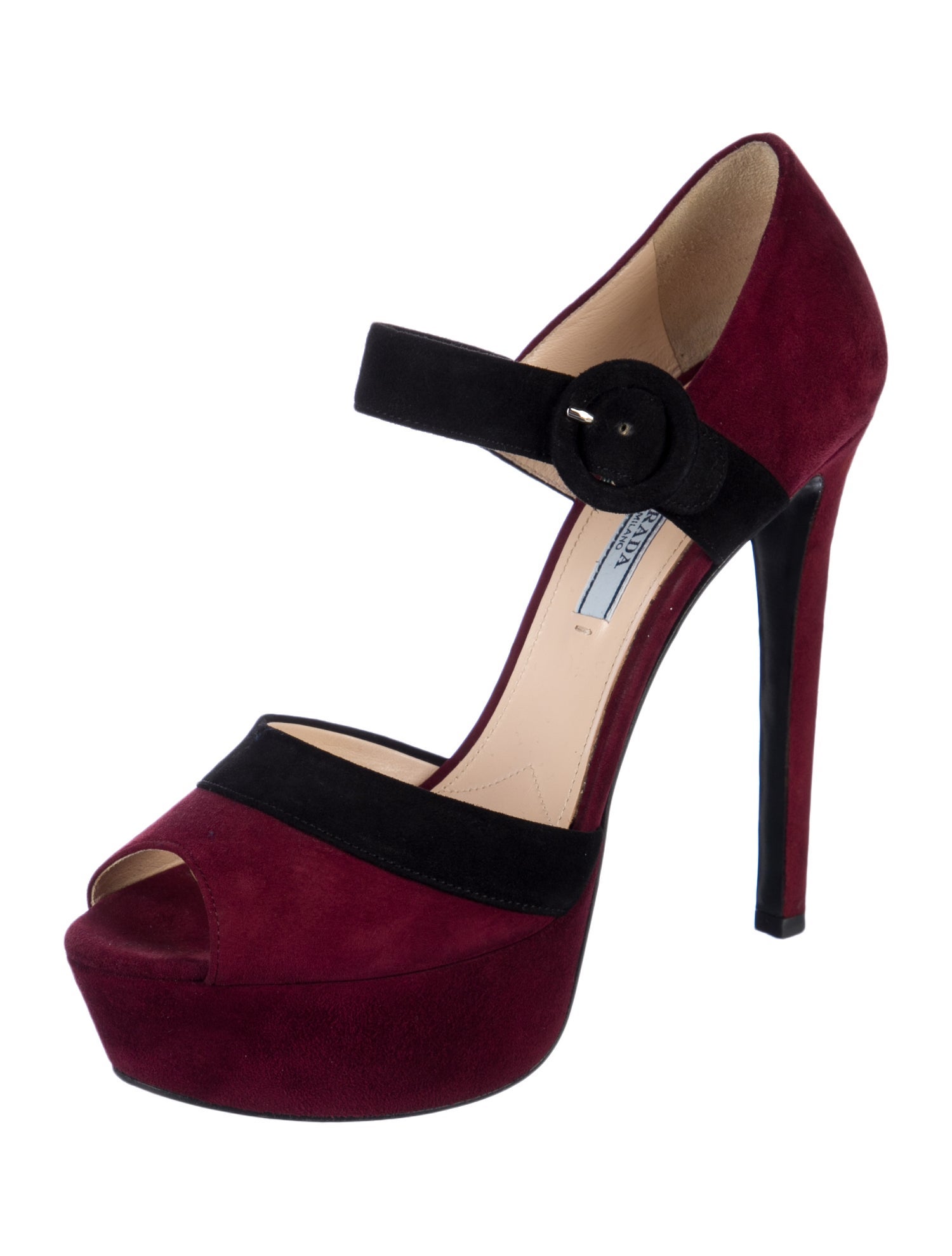 Prada Suede D'Orsay Pumps