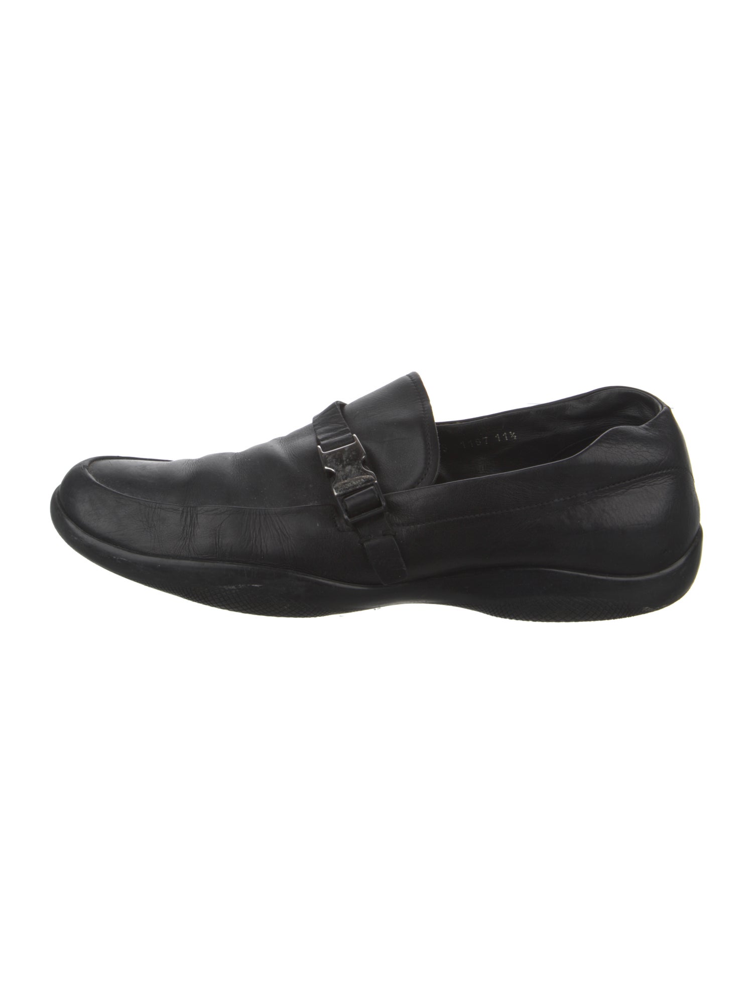 Prada Sport Leather Loafers - Black Loafers, Shoes