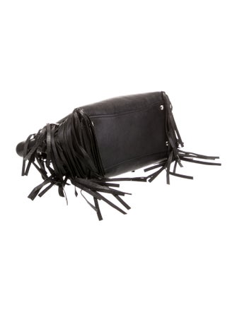Prada Glace Calf Leather Twin Pocket Fringe