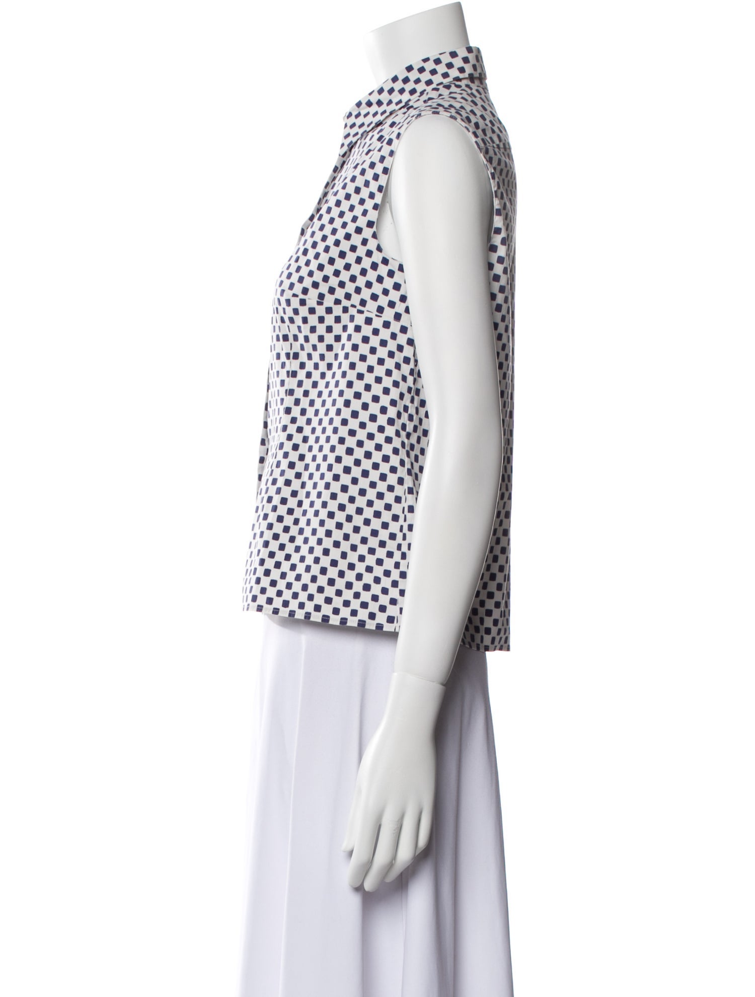 Prada 2011 Printed Button-Up Top