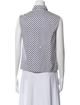 Prada 2011 Printed Button-Up Top