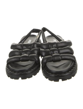 Prada Leather Slingback Sandals