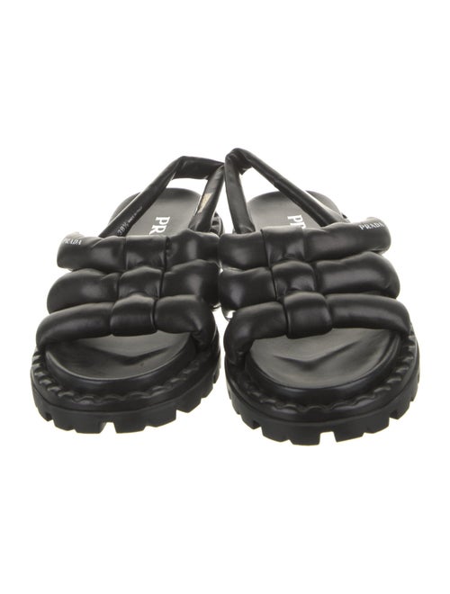 Prada Leather Slingback Sandals
