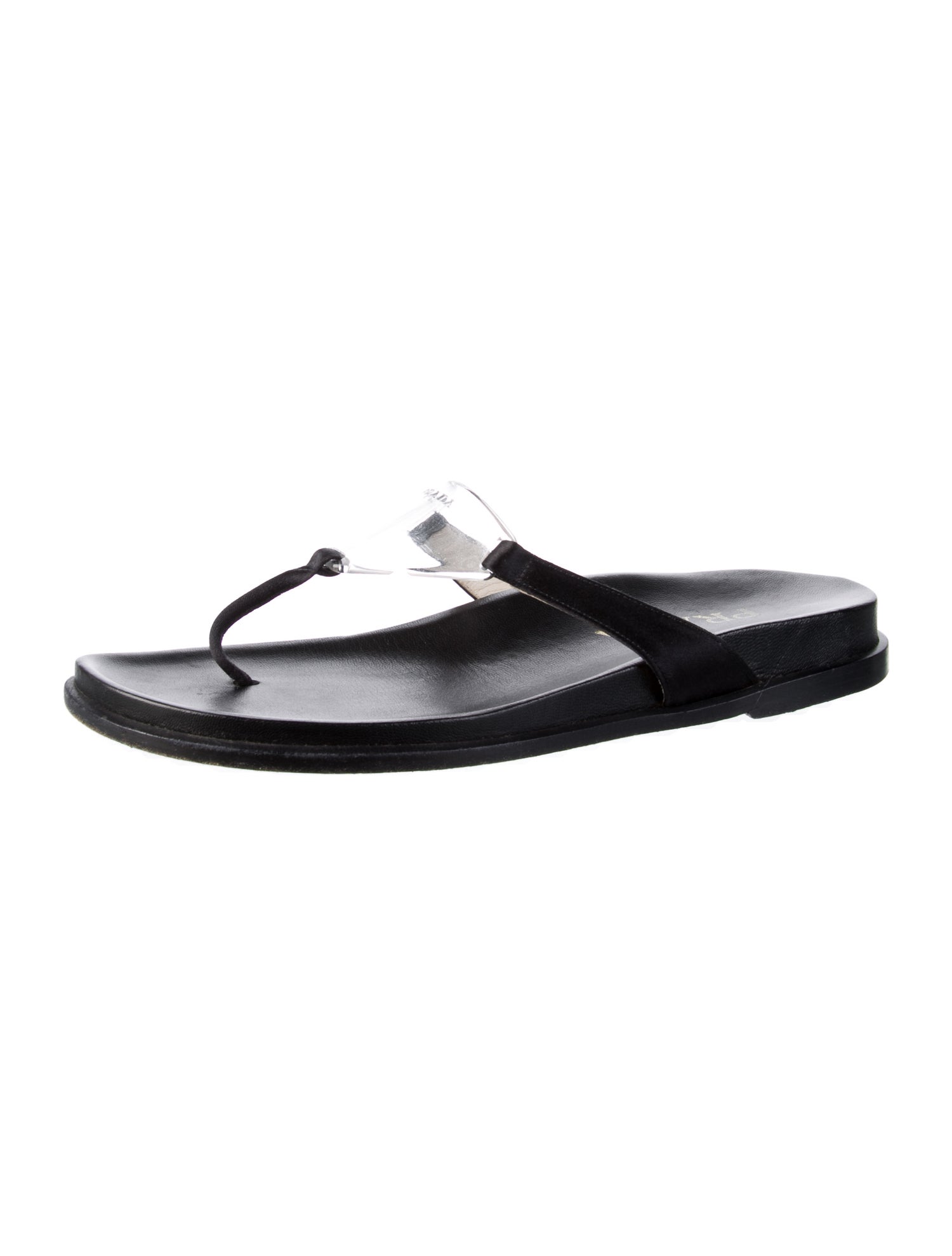 Prada Leather Flip Flops