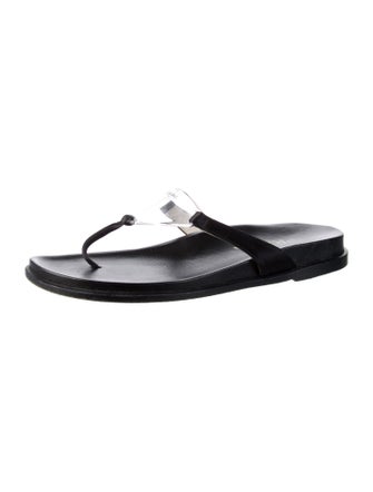 Prada Leather Flip Flops
