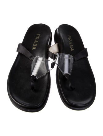 Prada Leather Flip Flops