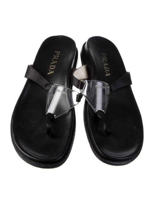 Prada Leather Flip Flops