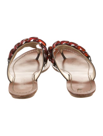 Prada Patent Leather Flip Flops