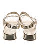Prada Patent Leather T-Strap Sandals