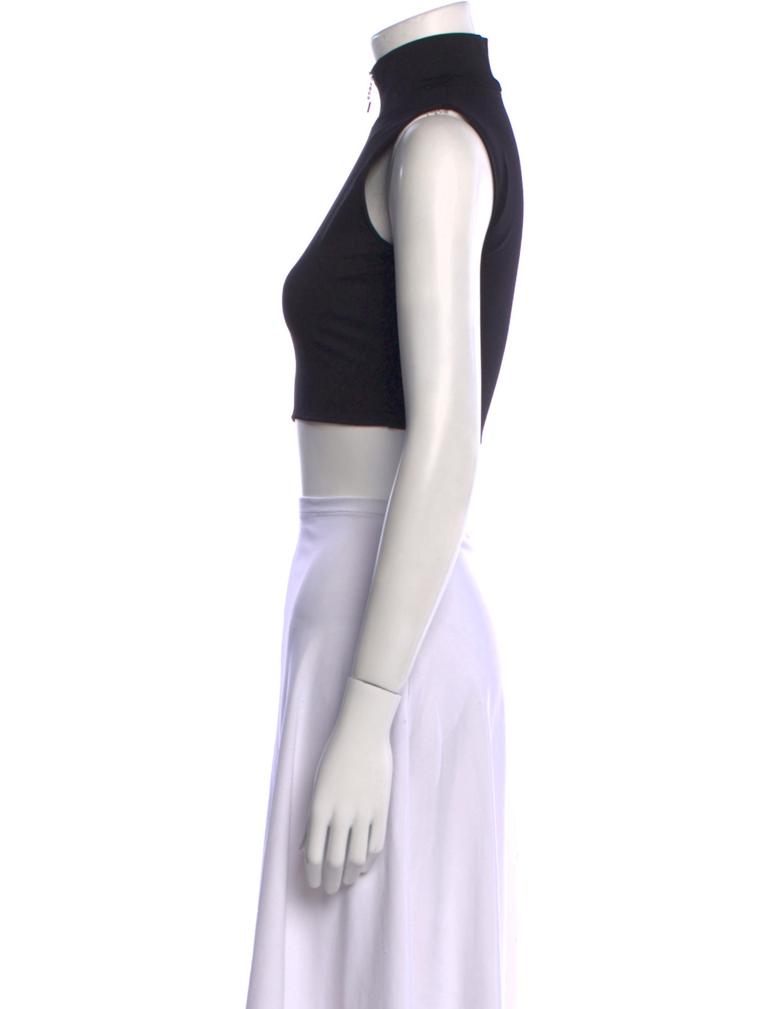 Prada 2023 Mock Neck Crop Top