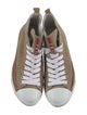 Prada Suede Wedge Sneakers