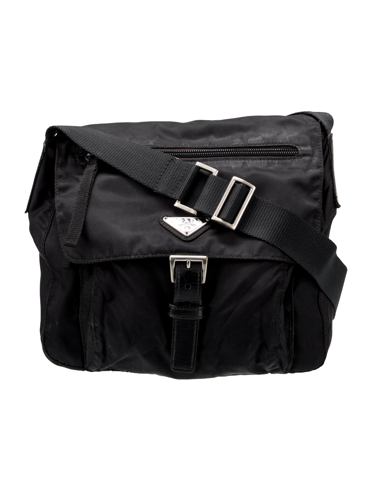 Prada Tessuto Nylon Messenger Bag Small Vintage