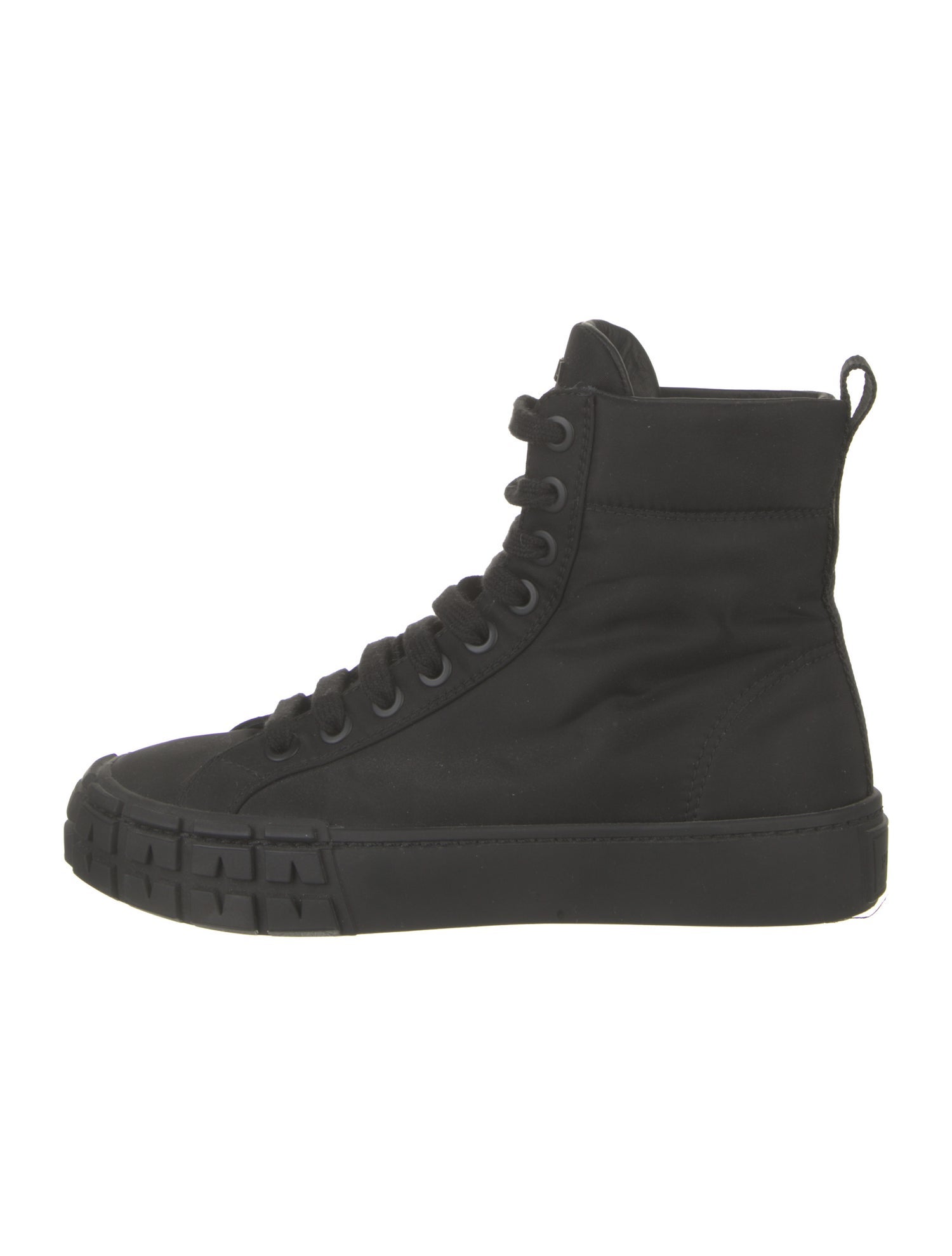 Prada Nylon Wedge Sneakers