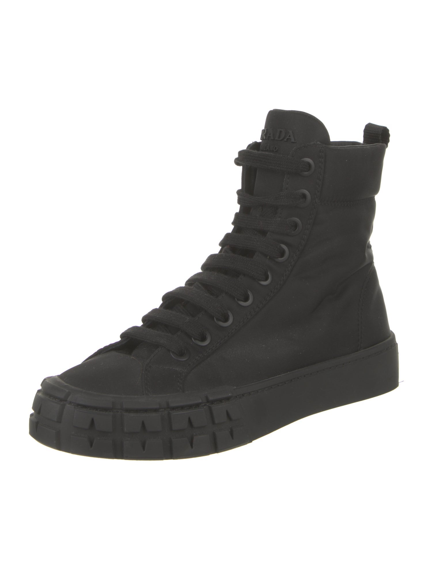 Prada Nylon Wedge Sneakers