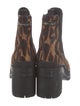 Prada Ponyhair Animal Print Chelsea Boots