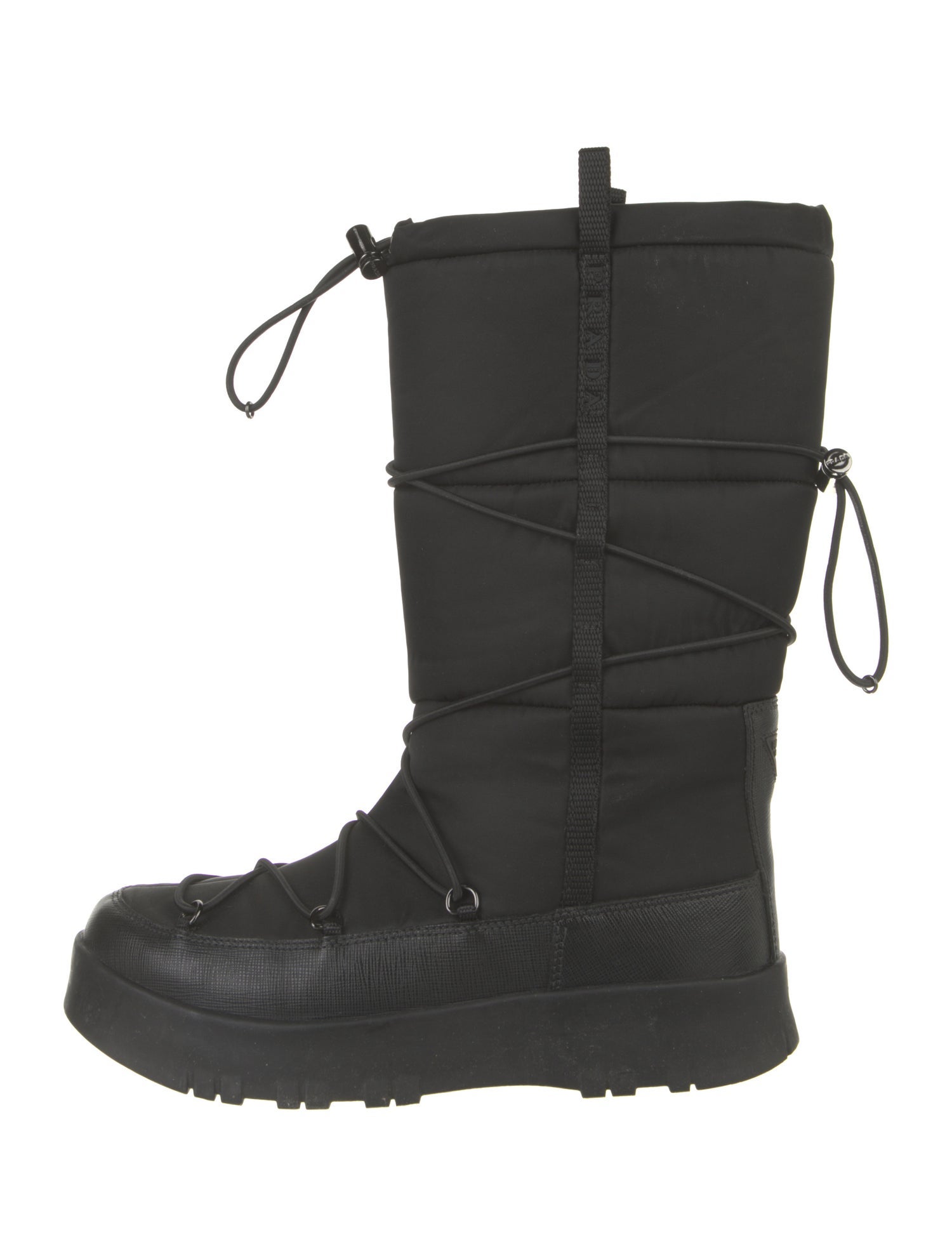 Prada Sport Nylon Printed Lace-Up Boots