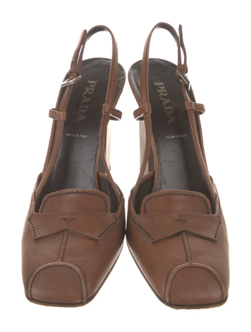 Prada Leather Slingback Pumps
