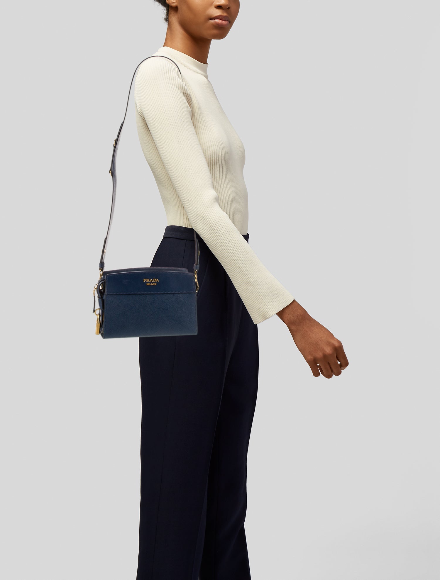 Prada Saffiano Lux Leather Esplanade