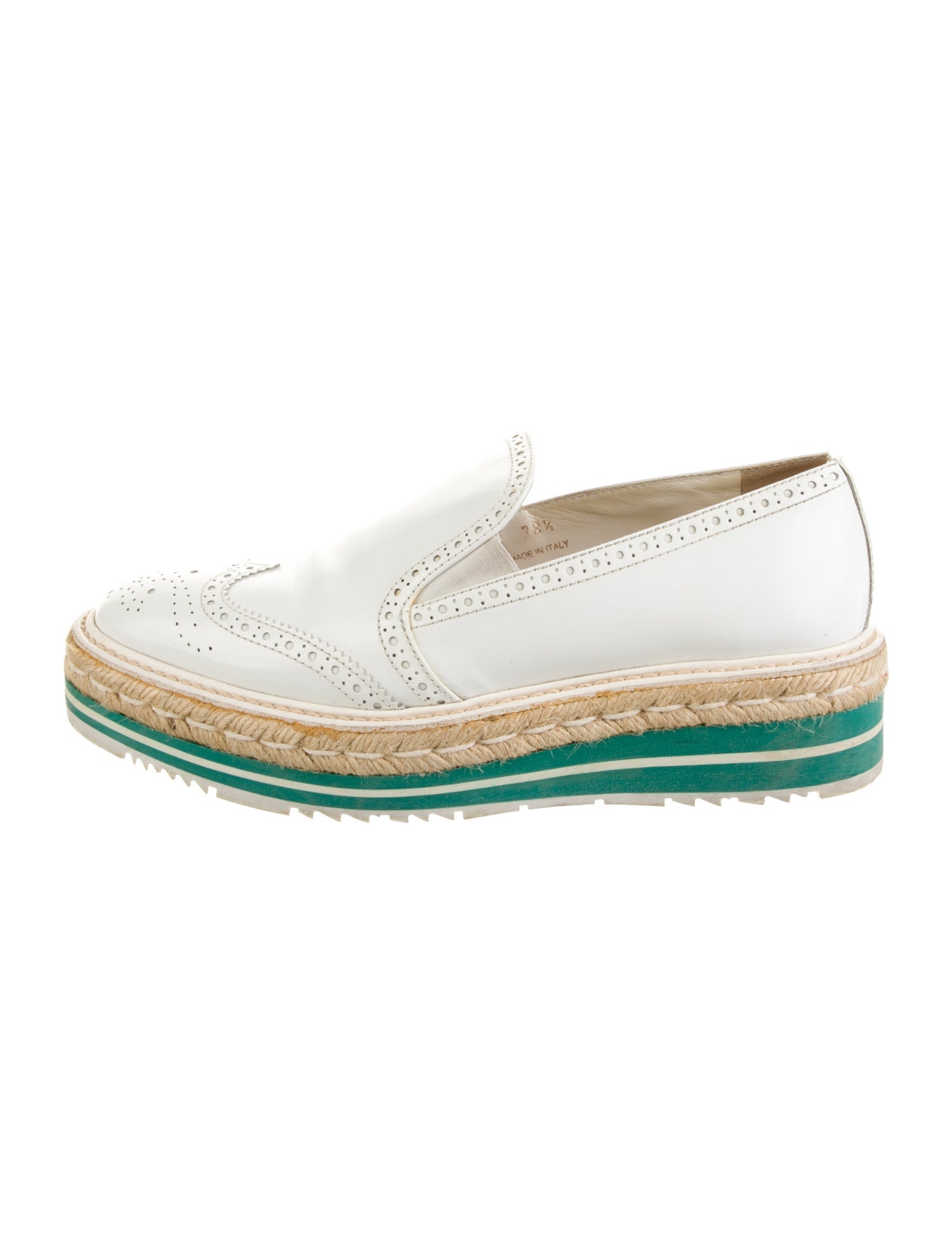 Prada Leather Colorblock Pattern Slingback Pumps