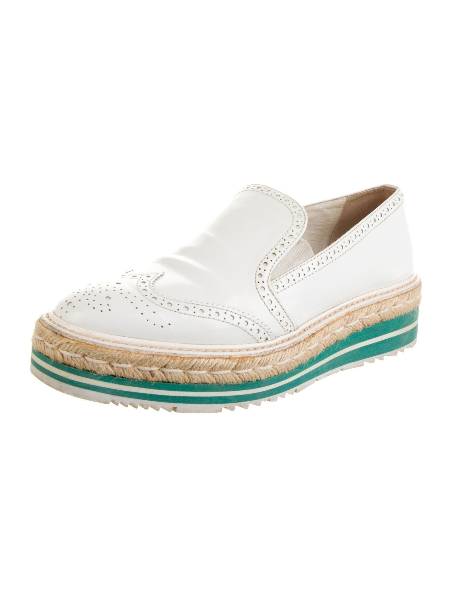 Prada Leather Colorblock Pattern Slingback Pumps