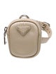 Prada Enameled Metal Triangle Belt Bag