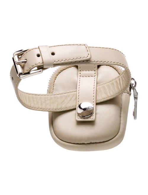 Prada Enameled Metal Triangle Belt Bag