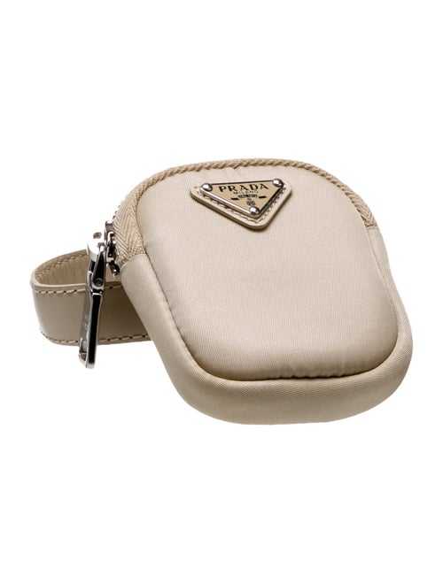 Prada Enameled Metal Triangle Belt Bag