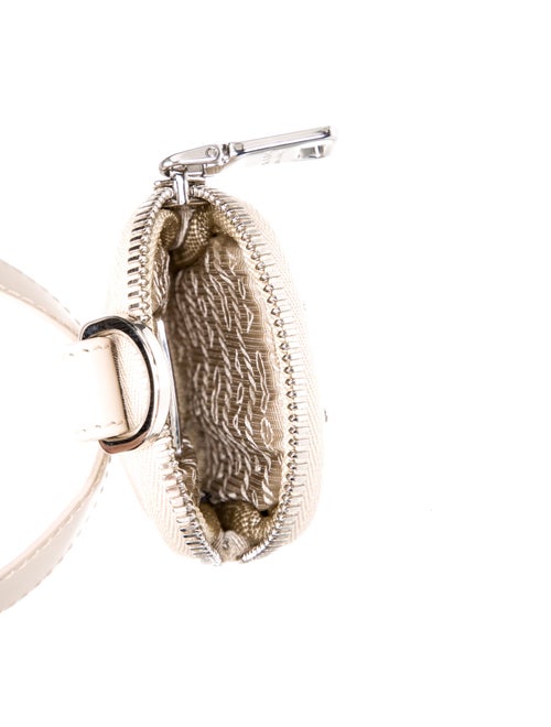 Prada Enameled Metal Triangle Belt Bag