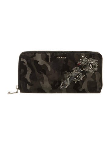 Prada Wallets Tessuto Continental Wallet