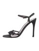 Prada Satin Sequin Embellishments Slingback Sandals