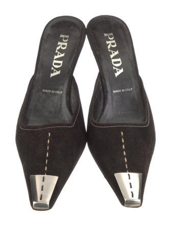 Prada Suede Mules