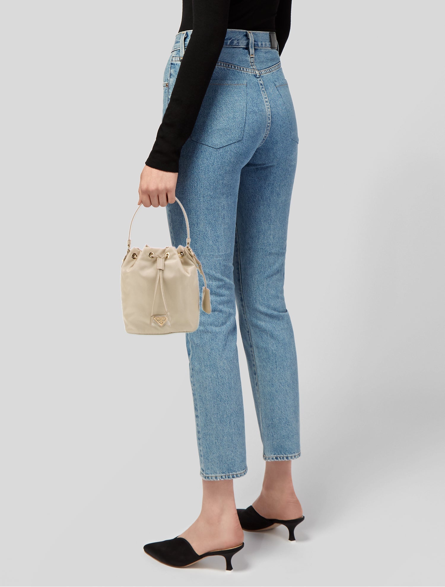 Prada Tessuto Nylon Bucket Bag Mini