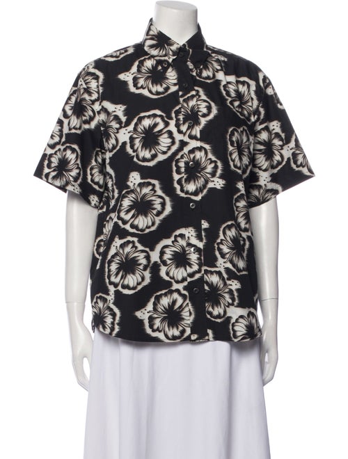 Prada 2018 Printed Button-Up Top