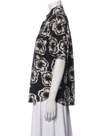 Prada 2018 Printed Button-Up Top