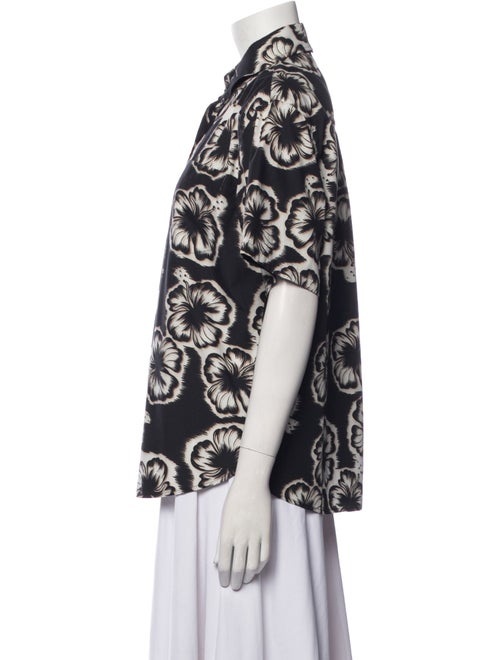 Prada 2018 Printed Button-Up Top