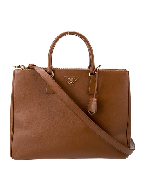 Prada Saffiano Leather Galleria Double Zip XL