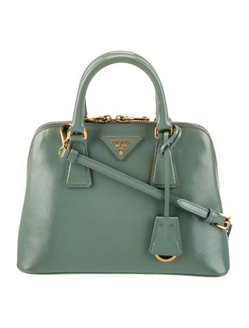 Prada Handle Bags Saffiano Lux Leather Promenade Small