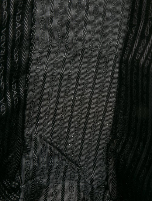 Prada Enameled Metal Triangle Bauletto