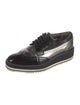 Prada Leather Lasercut Accents Oxfords