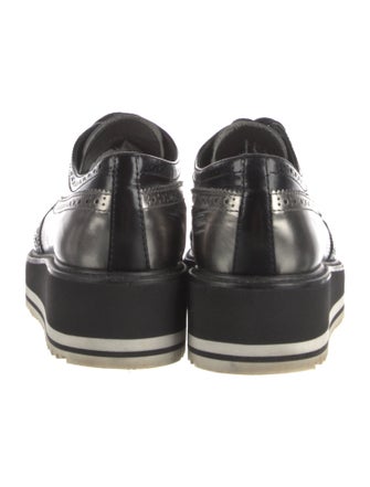 Prada Leather Lasercut Accents Oxfords