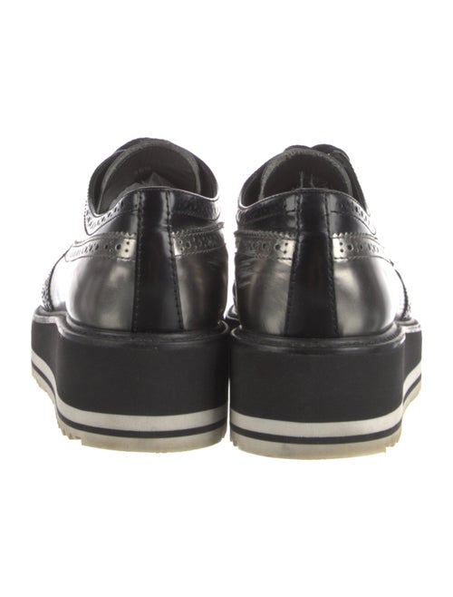 Prada Leather Lasercut Accents Oxfords