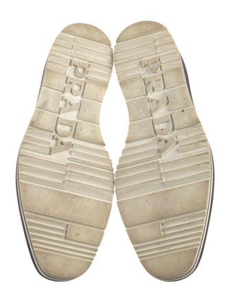 Prada Leather Lasercut Accents Oxfords