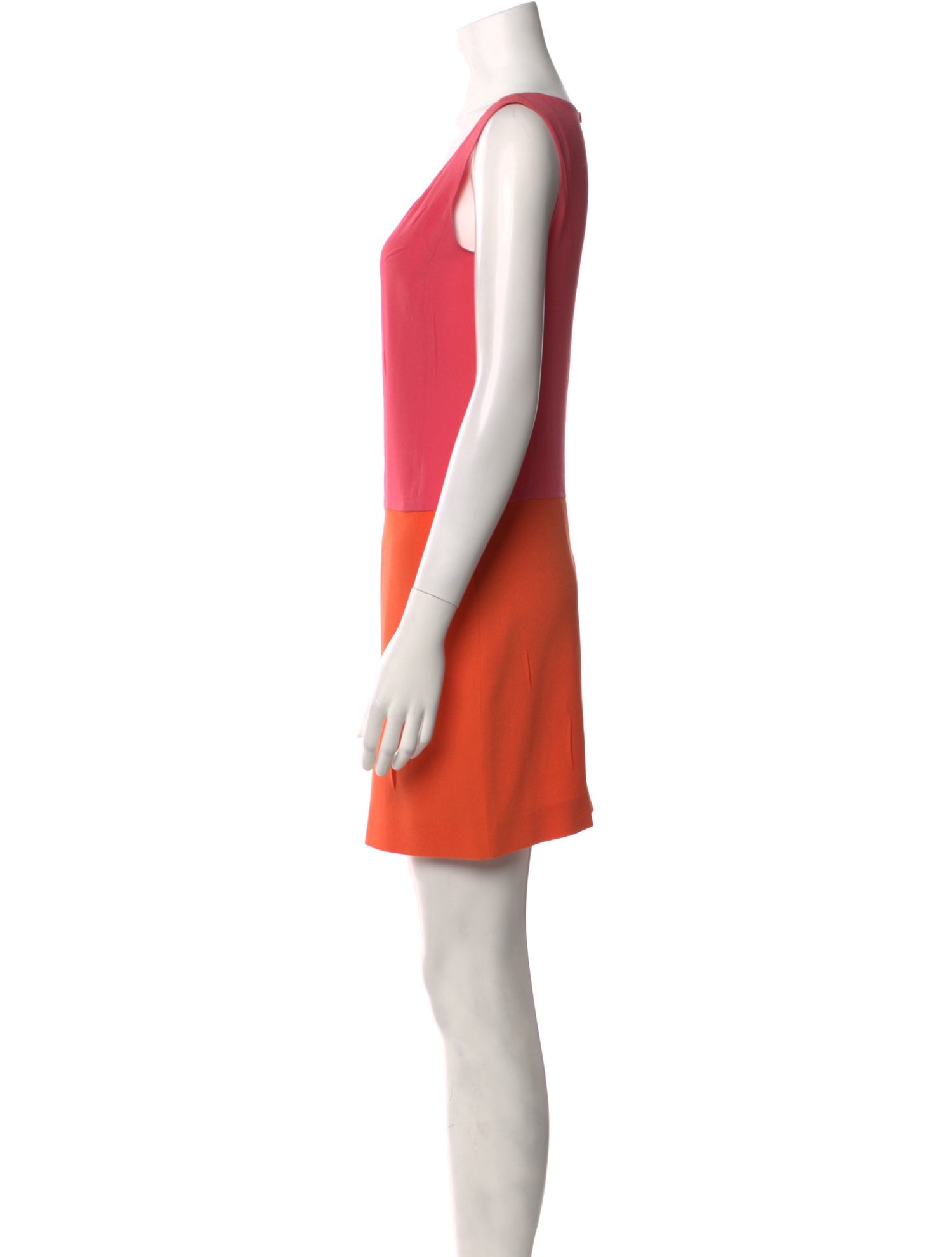Prada Colorblock Pattern Mini Dress