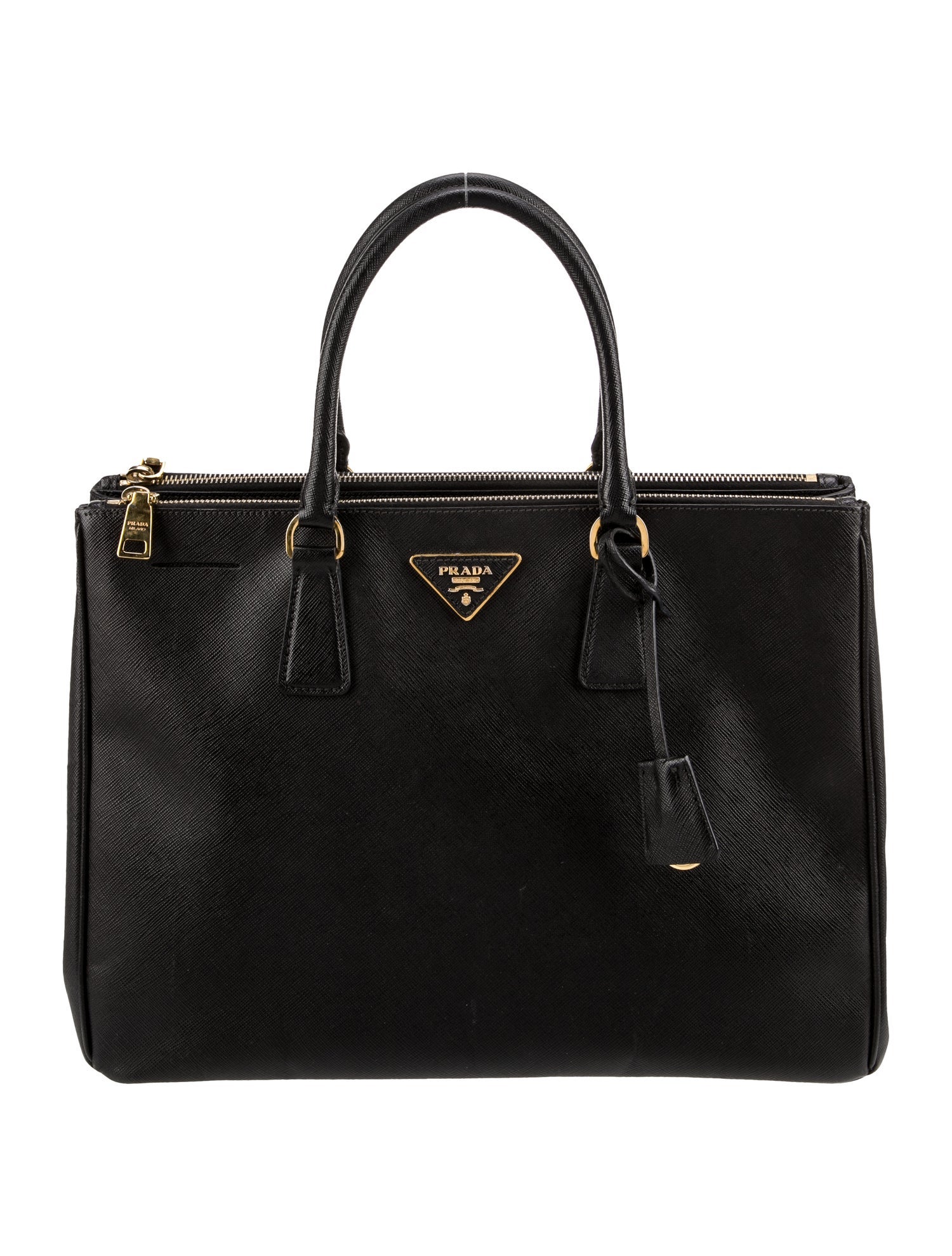 Prada Saffiano Leather Galleria Double Zip Large
