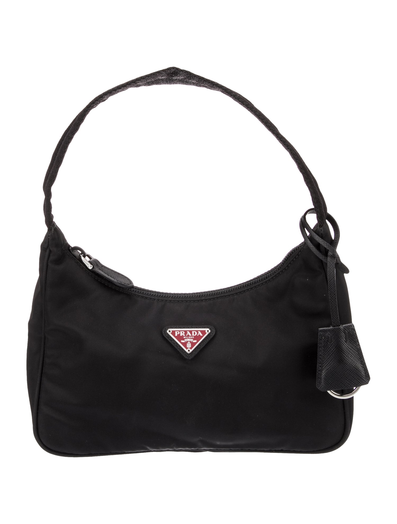 Prada Enameled Metal Triangle Re-Edition 2000