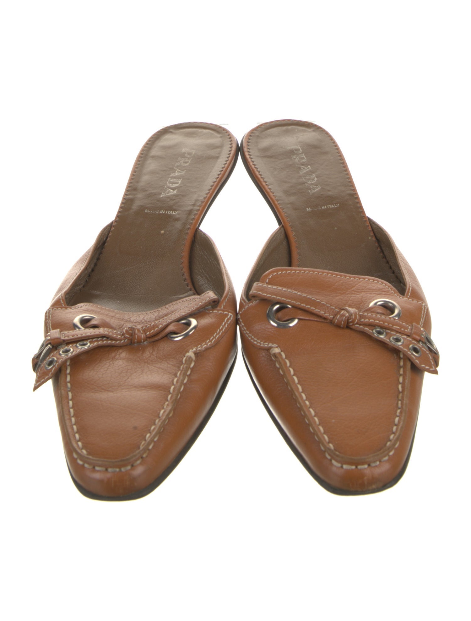 Prada Leather Mules