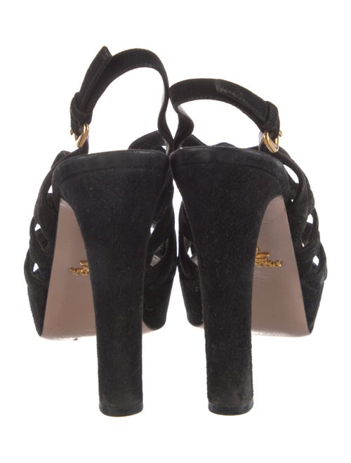 Prada Suede Slingback Sandals