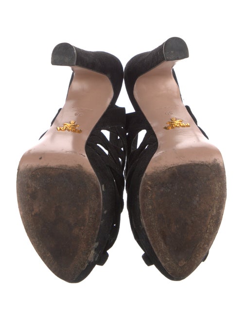 Prada Suede Slingback Sandals